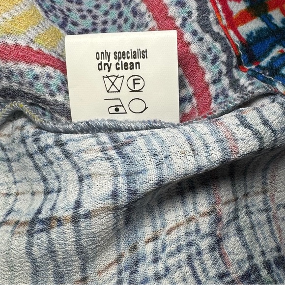 🌻 Anthropologie Conditions Apply Top Abstract Print size XS Wearable Art Artsy - Picture 6 of 6